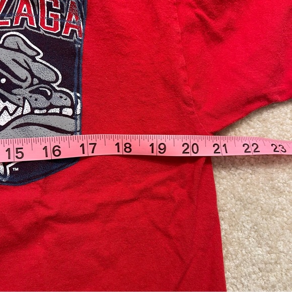 Gonzaga University Shirt Mens Large Red Bulldogs NCAA Champion Cotton Crew Neck - Picture 6 of 8